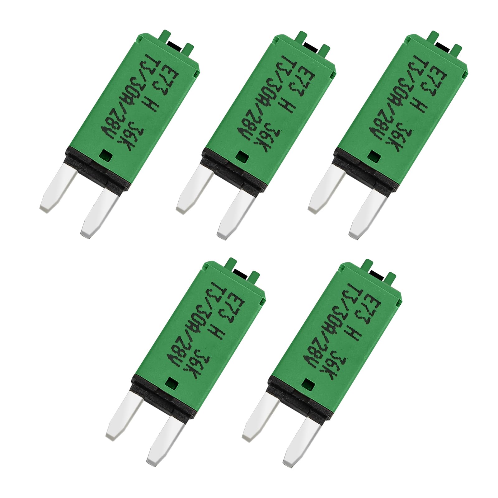 5 PCS Mini ATM Circuit Breaker Manual Reset 30 Amp T3 30A Model